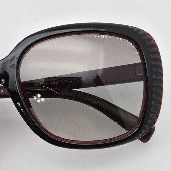Armani Exchange AX4014 8059/11 Black Berry Frame Grey Gradient Lens Sunglasses main image 6